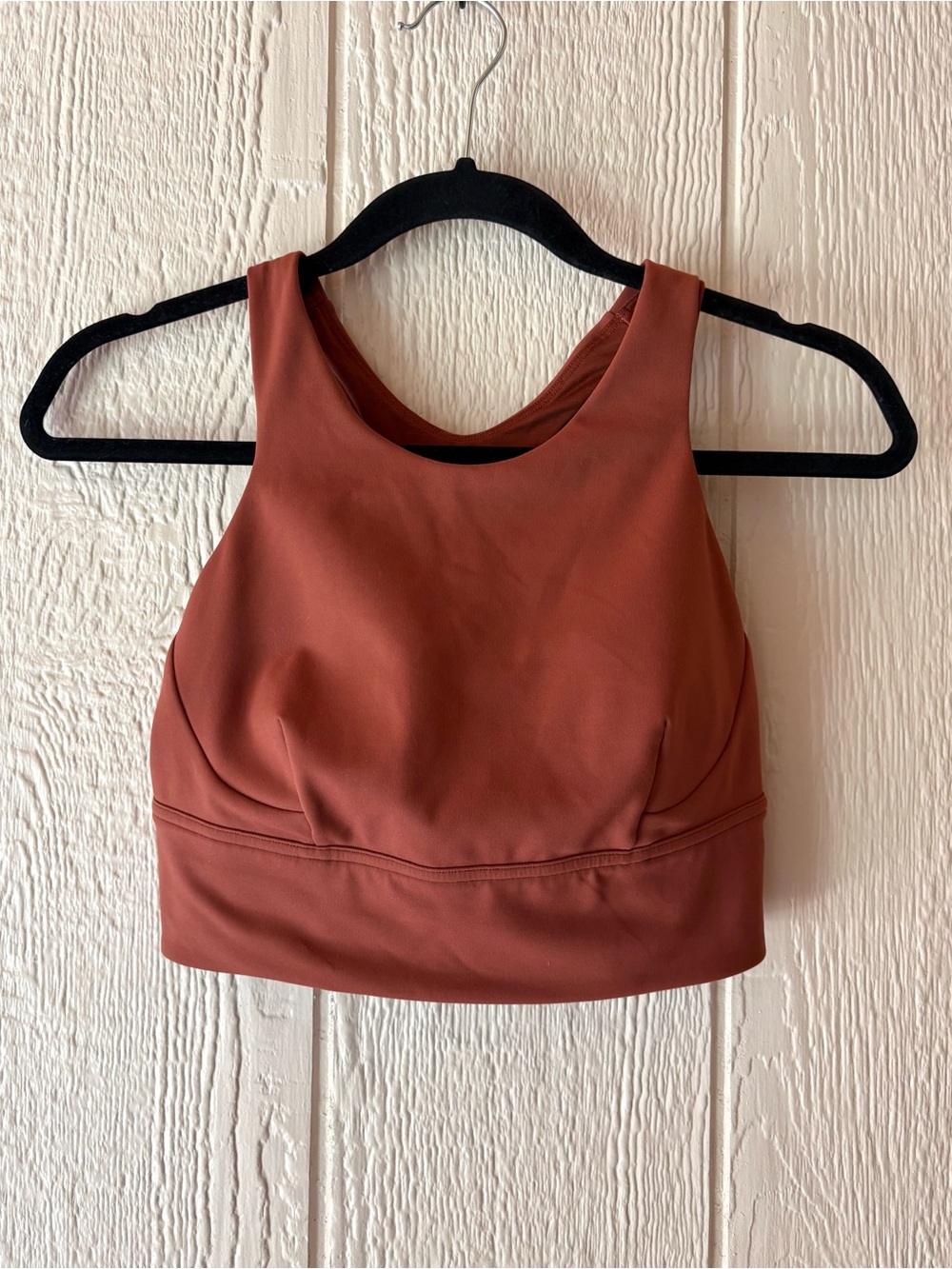 Lululemon Wunder Train Longline Bra Size 8 Rust Terracotta